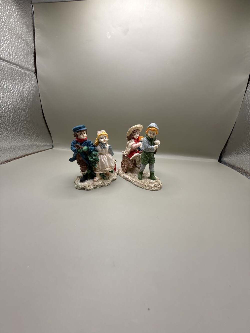 Vintage Artmark Christmas Children Figurines Set of 2